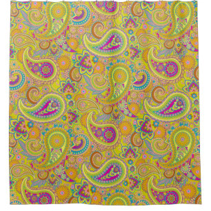 Floral Paisley seamless pattern I + your ideas Shower Curtain
