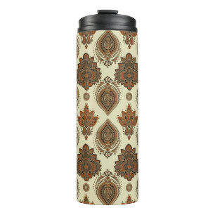 Floral paisley seamless pattern. Vintage illustrat Thermal Tumbler