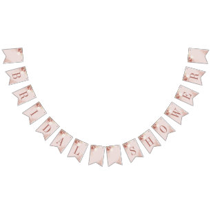 Floral Pampas Grass Terracotta Bridal Shower Bunting
