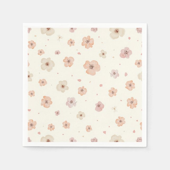 floral paper napkins (Front)