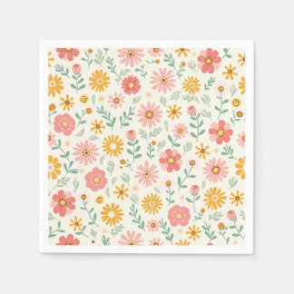 floral paper napkins