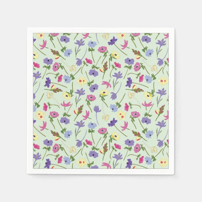 Floral Paper Napkins (Front)