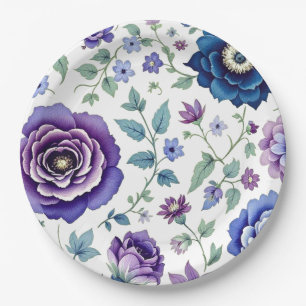 Floral Paper Plate