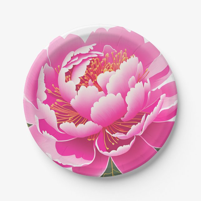 Floral Paper Plate (Front)