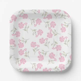 Floral Paper plate
