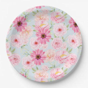 Floral Paper Plate