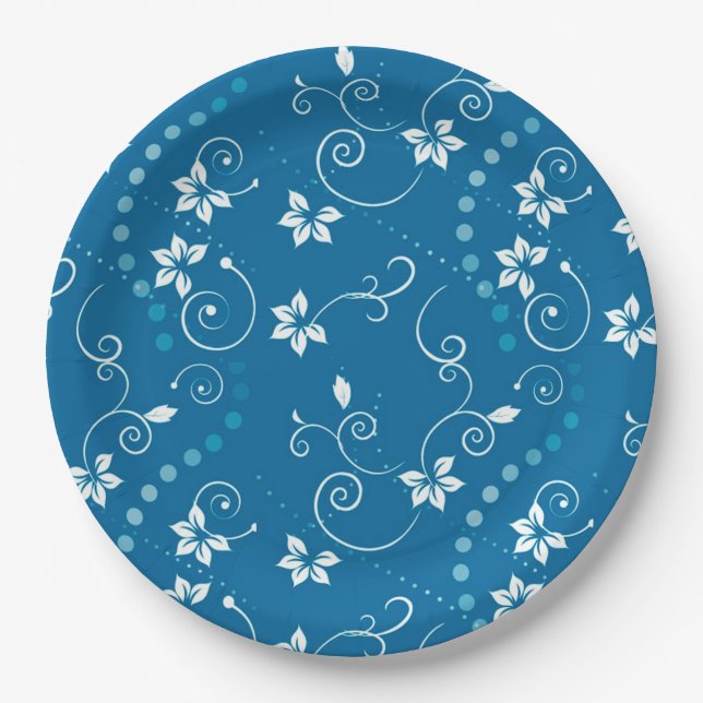 Floral Paper Plate (Front)