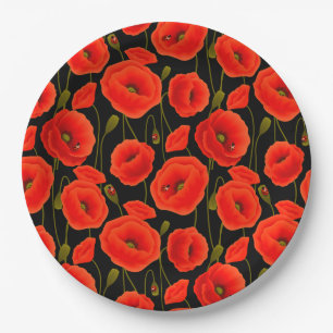 Floral Paper Plate