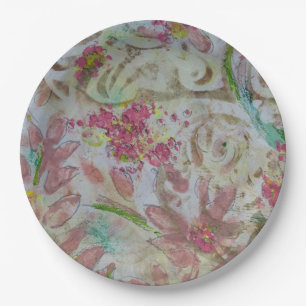 Floral Paper Plate