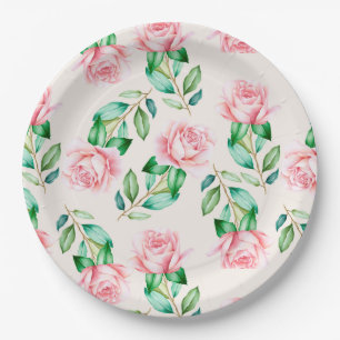Floral Paper Plate