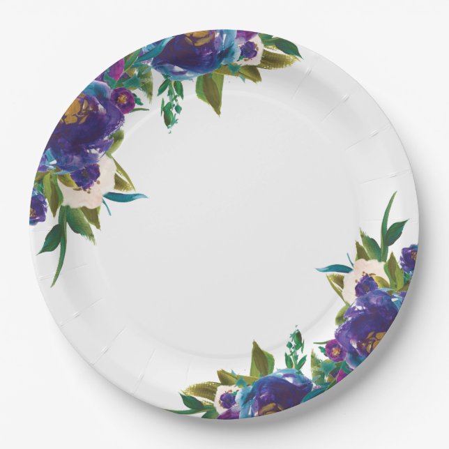 Floral Paper Plates (Front)