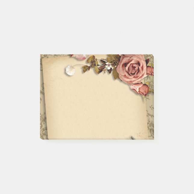 Floral paper post-it notes (Front)