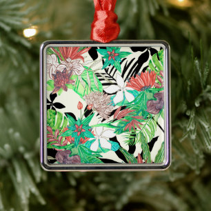 Floral Paradise II Metal Ornament