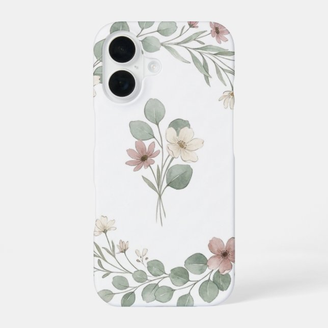 Floral Paradise iPhone 16 Case (Back)