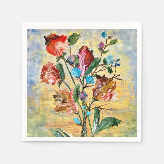 Floral Party Napkins (Front)