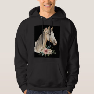 Floral Pastel Equestrian Fashion Hoodie
