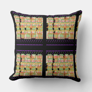 Floral Pastel Imagery Block Cushion