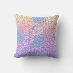 Floral Pastel Pattern Modern Home & Patio Cushion