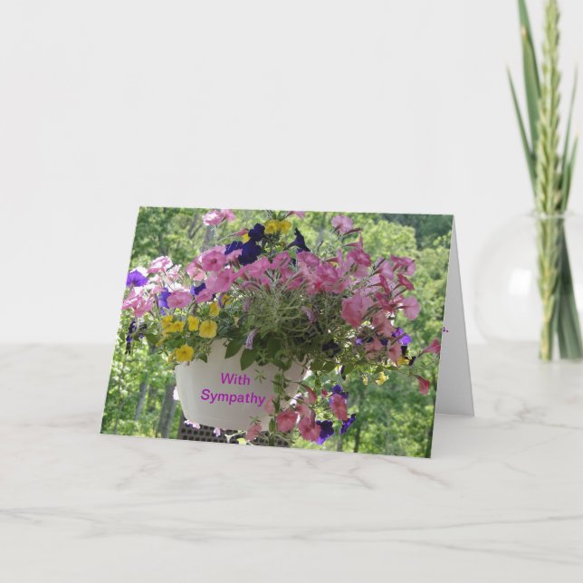 Floral Pastels, Sympathy Card (Front)