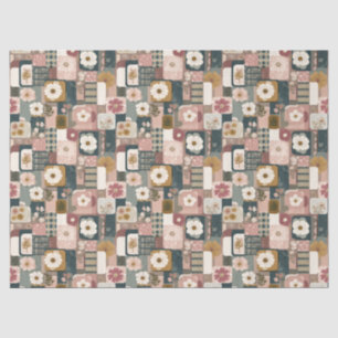 Floral Patchwork Pattern tissue paper