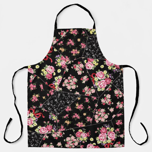 Floral Patchwork: Pretty Seamless Design. Apron (Front)