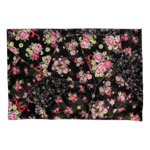 Floral Patchwork: Pretty Seamless Design. Pillowcase