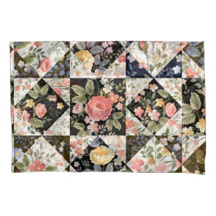 Floral Patchwork: Vintage Mix Pillowcase