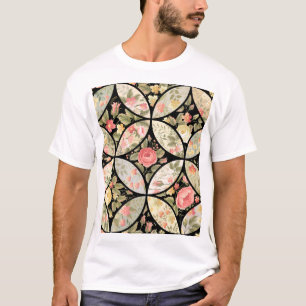Floral Patchwork Vintage Seamless Pattern T-Shirt