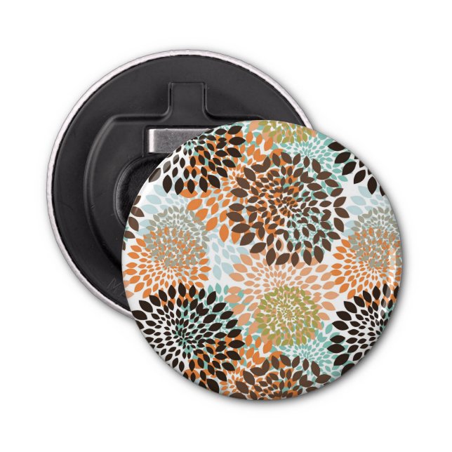 Floral Pattern 10 Bottle Opener (Front)
