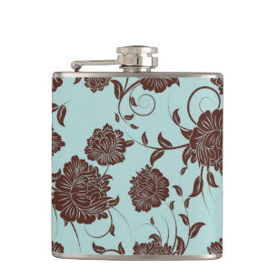 Floral Pattern 11 Hip Flask
