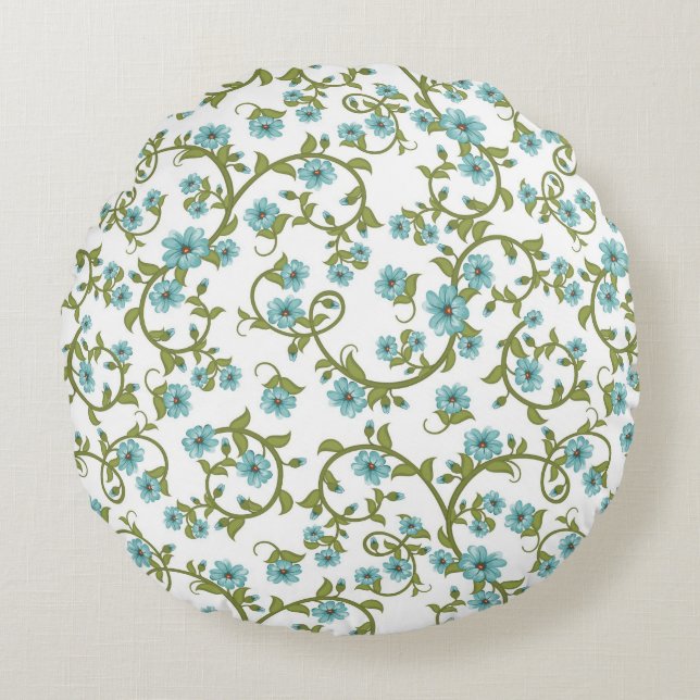Floral Pattern 11 Round Cushion (Front)