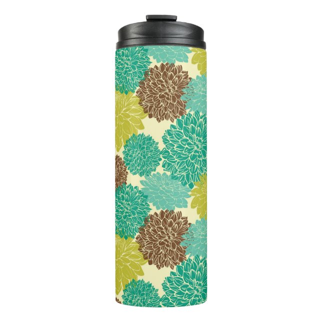 Floral Pattern 11 Thermal Tumbler (Front)
