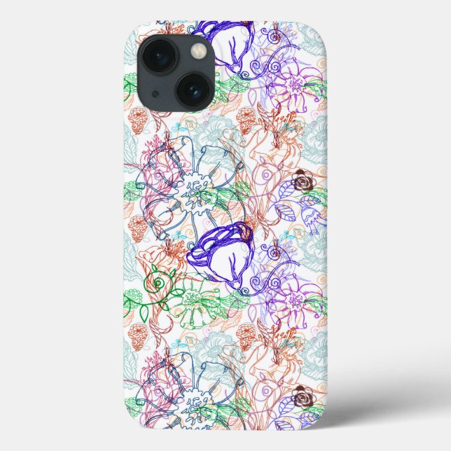 Floral Pattern 12 Case-Mate iPhone Case (Back)