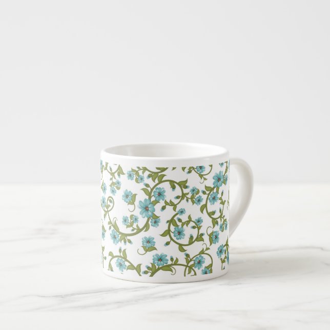 Floral Pattern 12 Espresso Cup (Front Right)