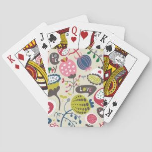 Floral Pattern 12 Playing Cards