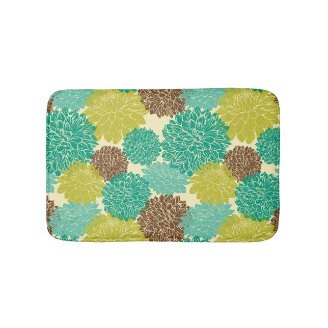 Floral Pattern 13 Bath Mat (Front)