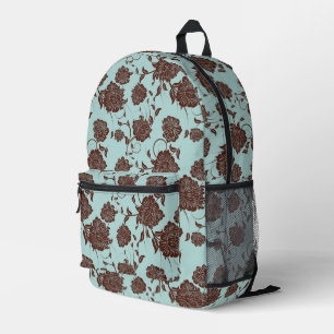 Floral Pattern 13 Printed Backpack