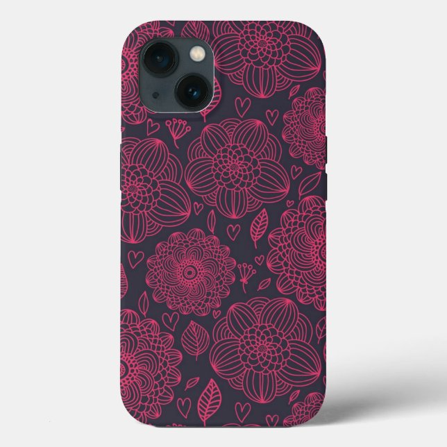 Floral Pattern 14 Case-Mate iPhone Case (Back)