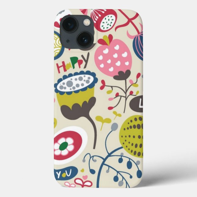 Floral Pattern 14 Case-Mate iPhone Case (Back)