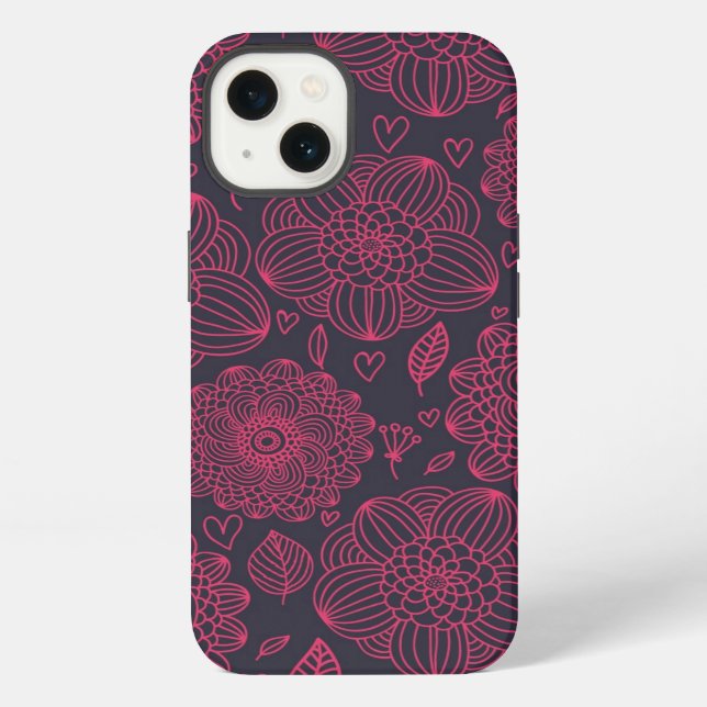 Floral Pattern 14 iPhone Case (Back)
