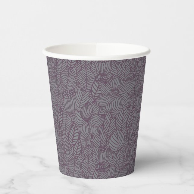 Floral Pattern 14 Paper Cups (Left)