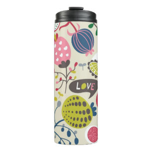 Floral Pattern 14 Thermal Tumbler