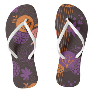 Floral pattern 2 2 thongs