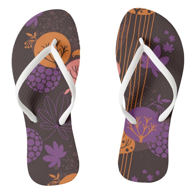 Floral pattern 2 2 thongs (Footbed)