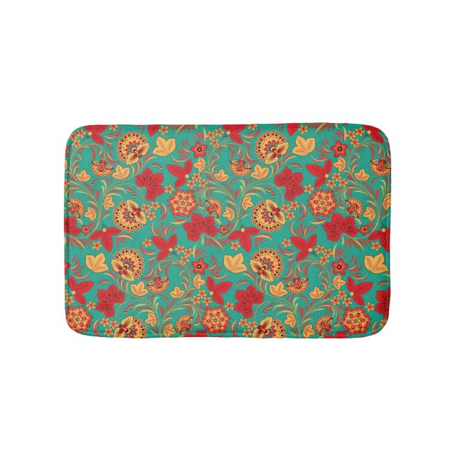 Floral pattern 2 3 bath mat (Front)