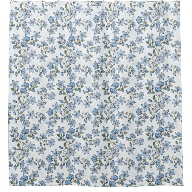 Floral pattern 2 3 shower curtain (Front)