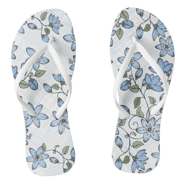 Floral pattern 2 3 thongs (Footbed)