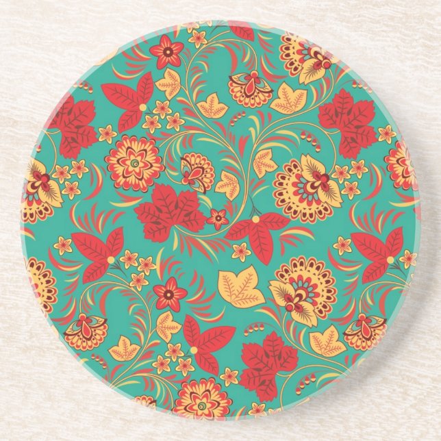 Floral pattern 2 coaster (Front)