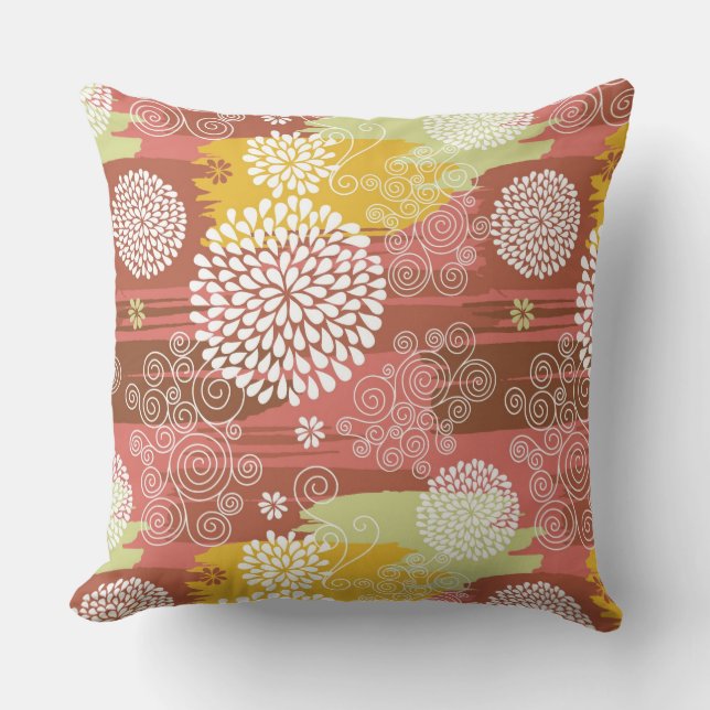 Floral pattern 2 cushion (Front)