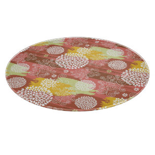 Floral pattern 2 cutting board